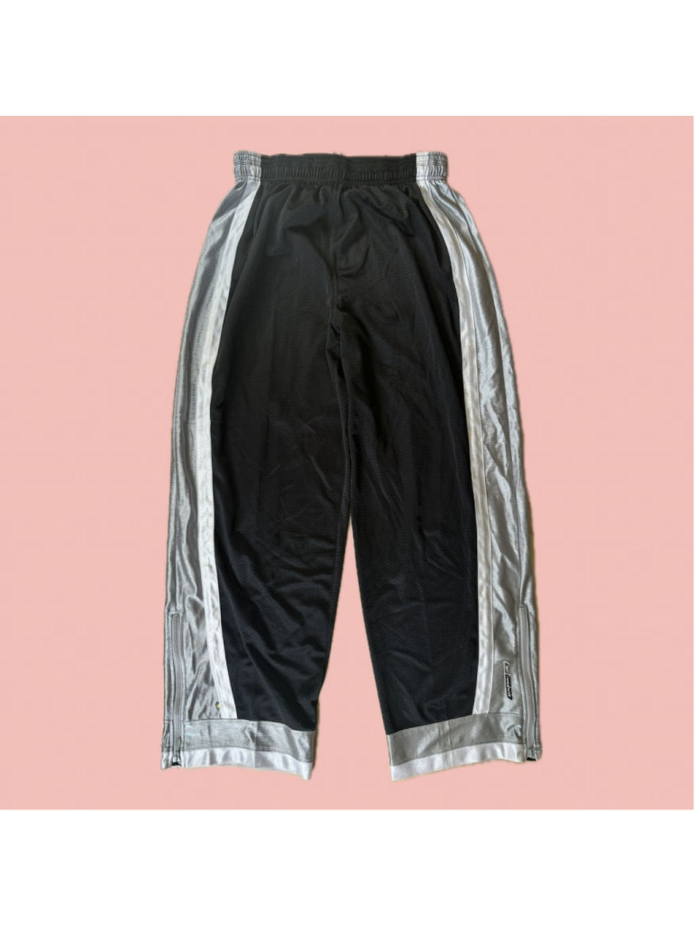 Vintage Y2K Reebok Black & Silver Mesh Basketball Track Pants XL

Vintage Reebok